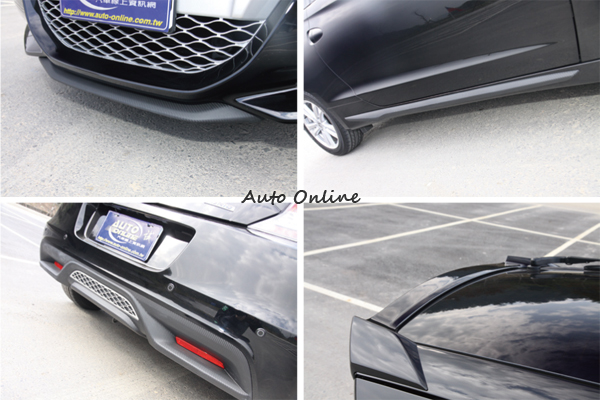 試駕車款為CR-Z配件車,所以在外觀上有原廠Modulo改裝套件,前下擾流、側擾流、後下擾流翼以及擾流尾翼。