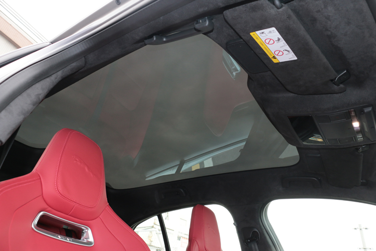 標配的固定式全景玻璃天窗，大面積玻璃面板使車內空間更為寬敞明亮。