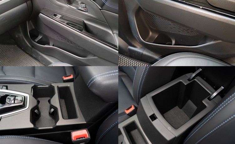 前後門置物空間與前座中央置物、置杯空間