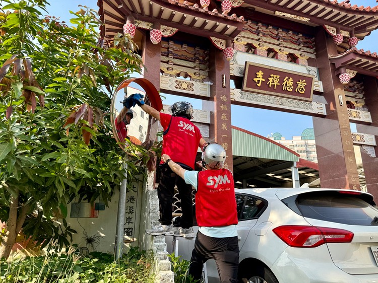 三陽志工由10組小隊組成，從新竹出發橫跨苗栗、台中、彰化及雲林等27處交通熱點