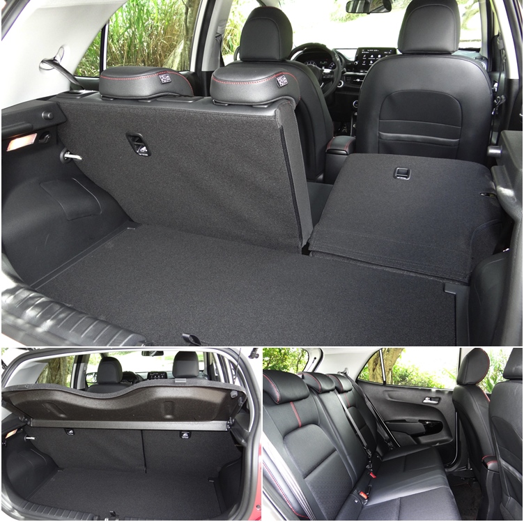 後座椅背不但有60/40分離,向前翻折還可幾乎平整。