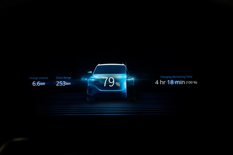 充電時數位儀錶上會顯示相關資訊