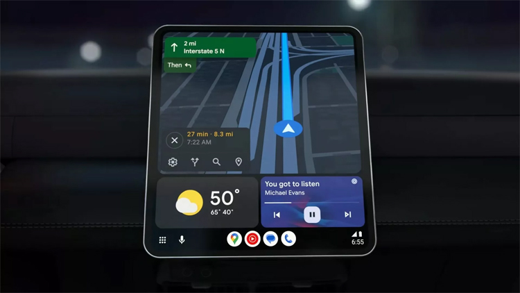 正面對決 Apple CarPlay？全新 Android Auto 介面曝光