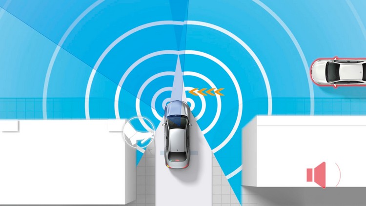 前方交叉路口來車警示