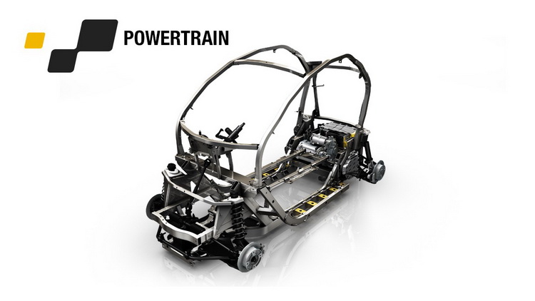 動力機構配置於車身後方